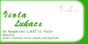 viola lukacs business card